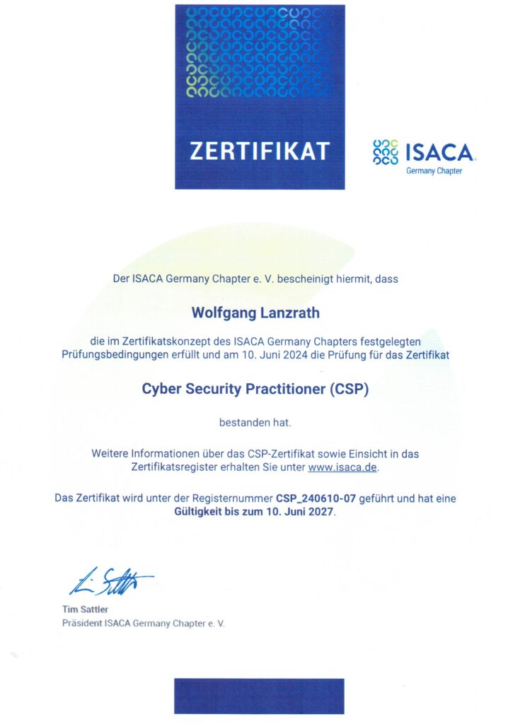 Cyber Security Practitioner (CSP)